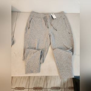 Mens polo ralph lauren sweat pants in grey heather size large